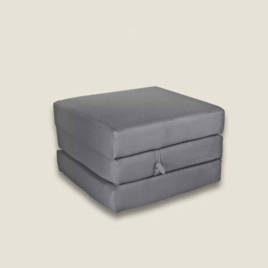 Kaikoo Grey Single Cube Chairbed, Grey