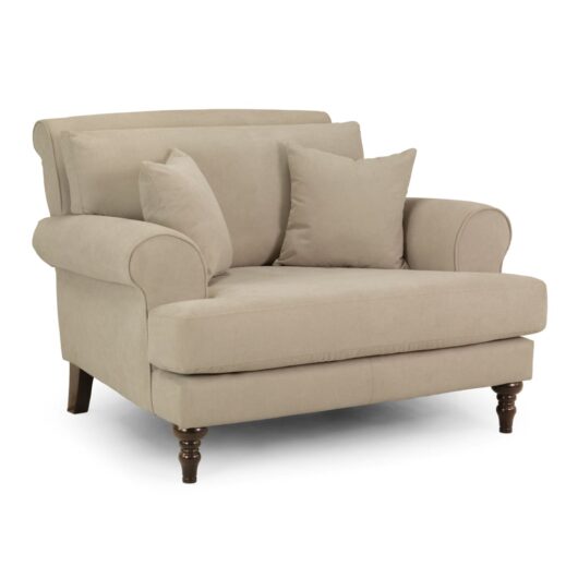 Summerfield Fabric 1 Seater Sofa In Beige