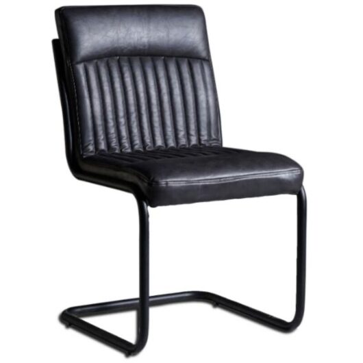 Verty Furniture - Dark Grey Modern Dining Chairs - Set of 2 - Grey